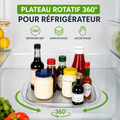 Kitchenova™ | Organisateur Rotatif 360° pour Réfrigérateur