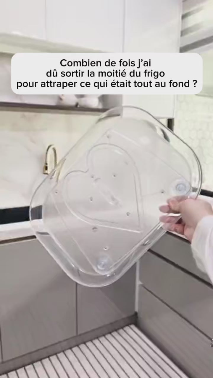 Kitchenova™ | Organisateur Rotatif 360° pour Réfrigérateur